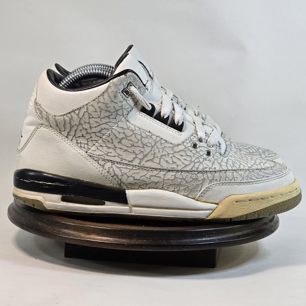 Air Jordan‎ 3 Shoes Youth Size 6Y White Cement Retro 2006 Basketball 315768-101